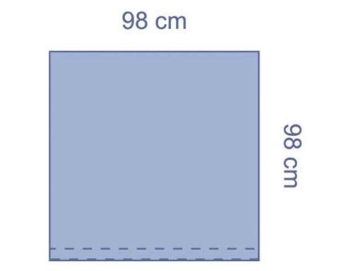 Medline Drape Sheet Sterile 98 x 98cm spunlace adh. edge - Eclipse