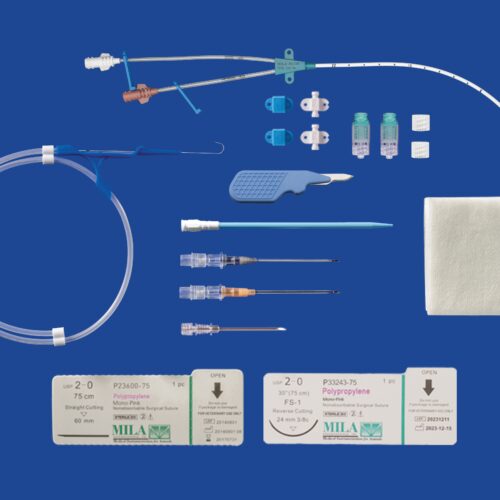 MILA Long-Term Large Animal Guidewire IV Catheter 7fr x 20cm Double Lumen