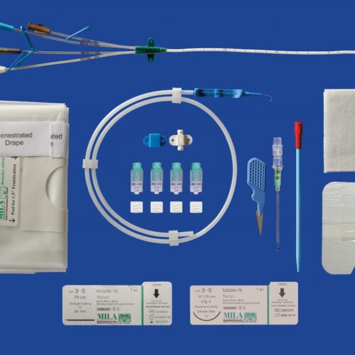 MILA Long-Term Small Animal Guidewire IV Catheter 8.5fr x 20cm Quadruple Lumen