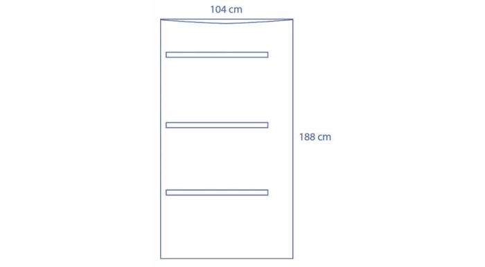 Full C Arm Drape 104 x 188cm box of 20