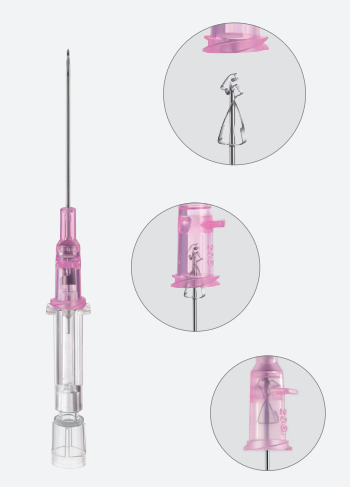 BBraun Introcan Safety® Straight Polyurethane IV Catheter 20ga x 1 1/4″ Pink (Box 50)
