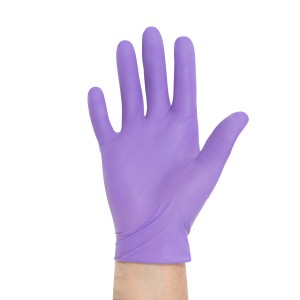 Examination Gloves with Extended Cuff Purple Small (Box of 50)