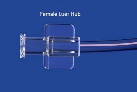 MILA Pink Poly Catheter 10fr x 22in (56cm) with Female Luer Hub