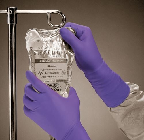 Examination Gloves Purple with Extended Cuff (Box 50)