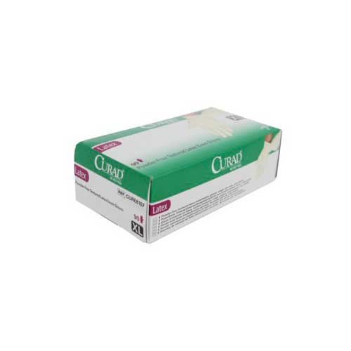 Medline Curad Latex Latex Powder Free Glove XL