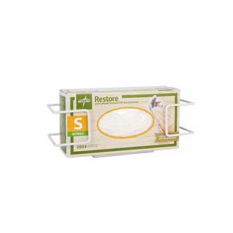 Medline Single white wire glove box holder