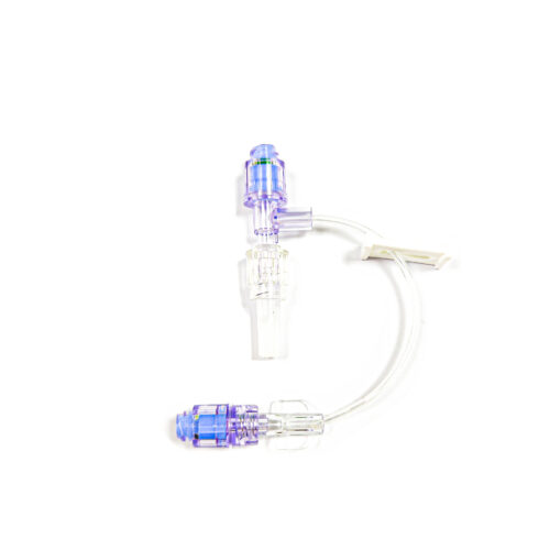 DMS Needle-Free T-Port With Side Clamp, 20cm