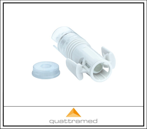 CHEMFORT SYRINGE ADAPTOR (WHITE) BOX OF 50 - Image 2