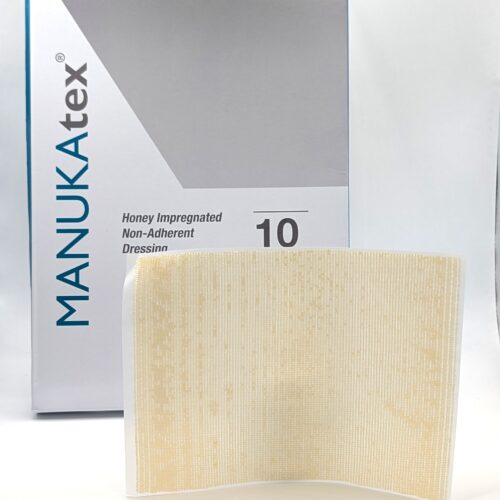 Manuka Tex - Non Adherent acetate gauze sheet, 10cm x 12.5cm (box of 10)