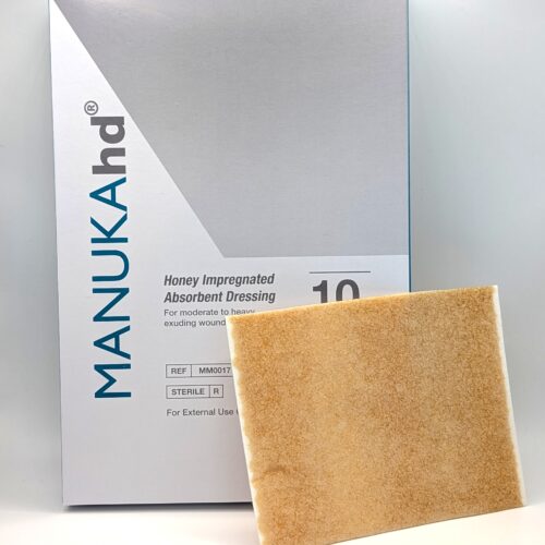 Manuka HD - Honey Fibre Premium Super Absorbent dressing, 10cm x 12.5cm (box of 10)
