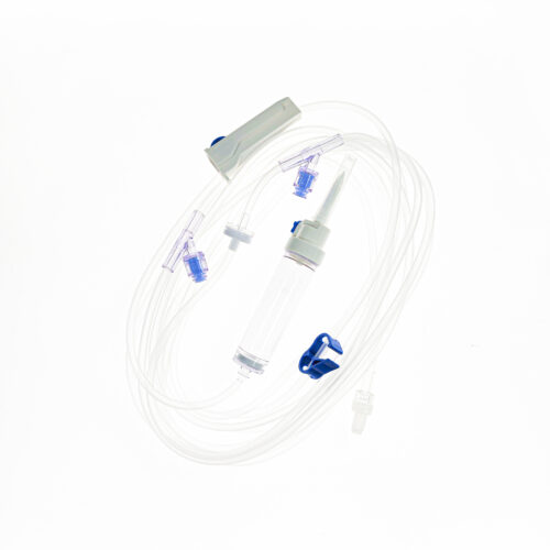 DMS Administration Set With Inline Anti-reflux Valve And x2 Needlefree ports - 450cm